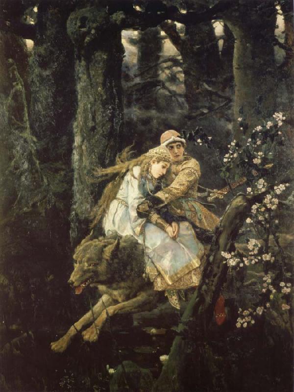 Viktor Vasnetsov Ivan the Tsarevich Riding the Grey Wolf oil painting image